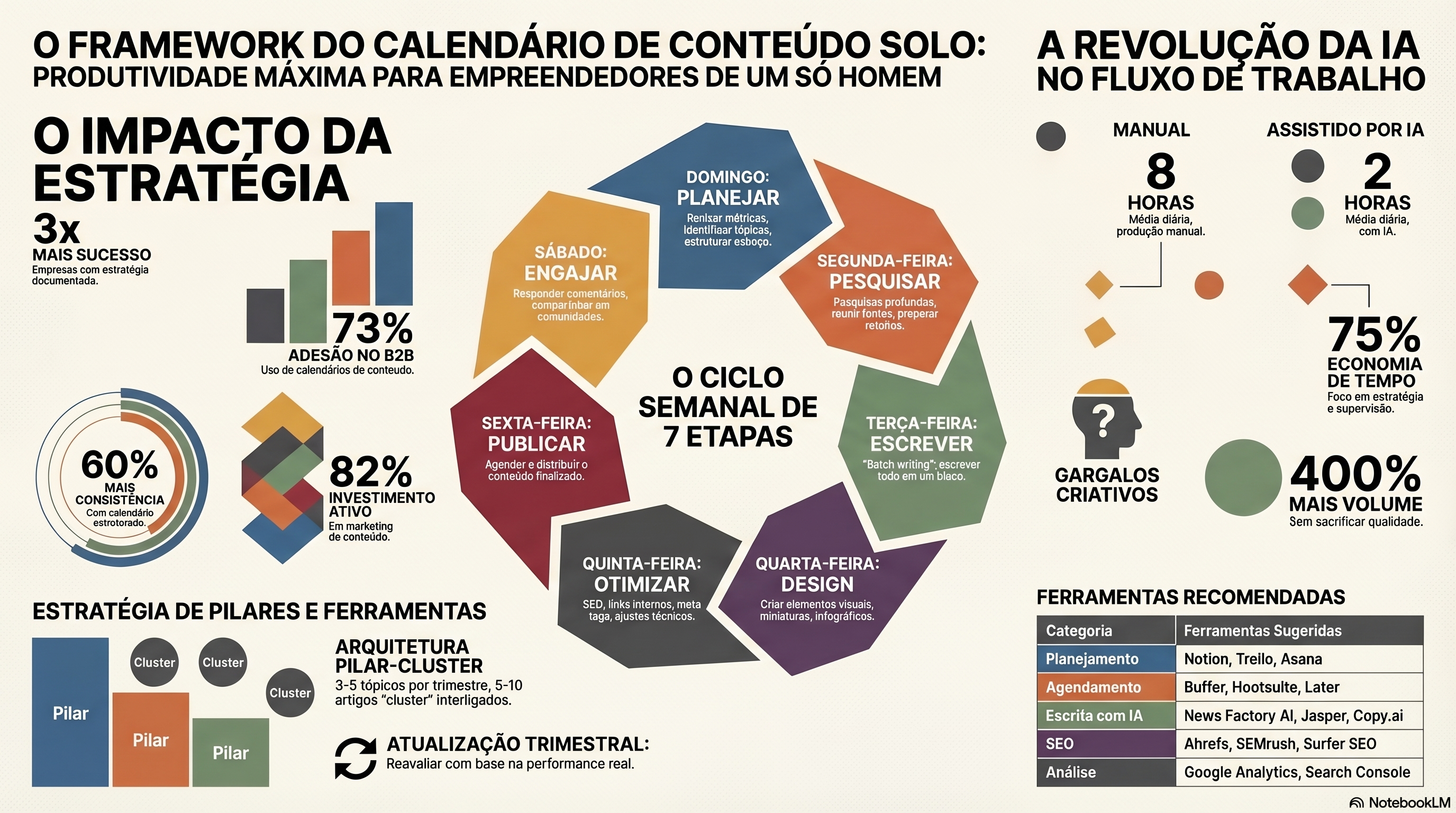 O Framework do Calendário de Conteúdo para Empreendedores Solo