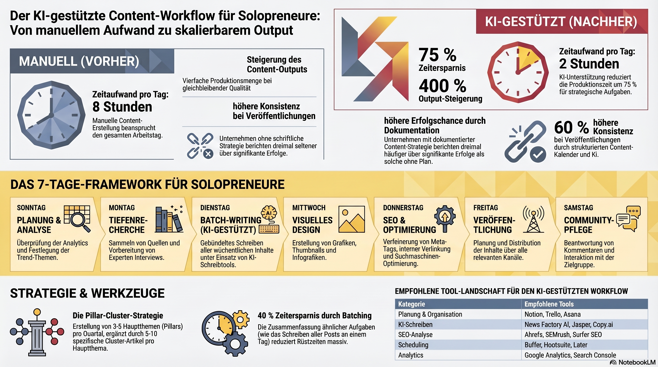 KI-gestützter Content-Workflow für Solo-Unternehmer