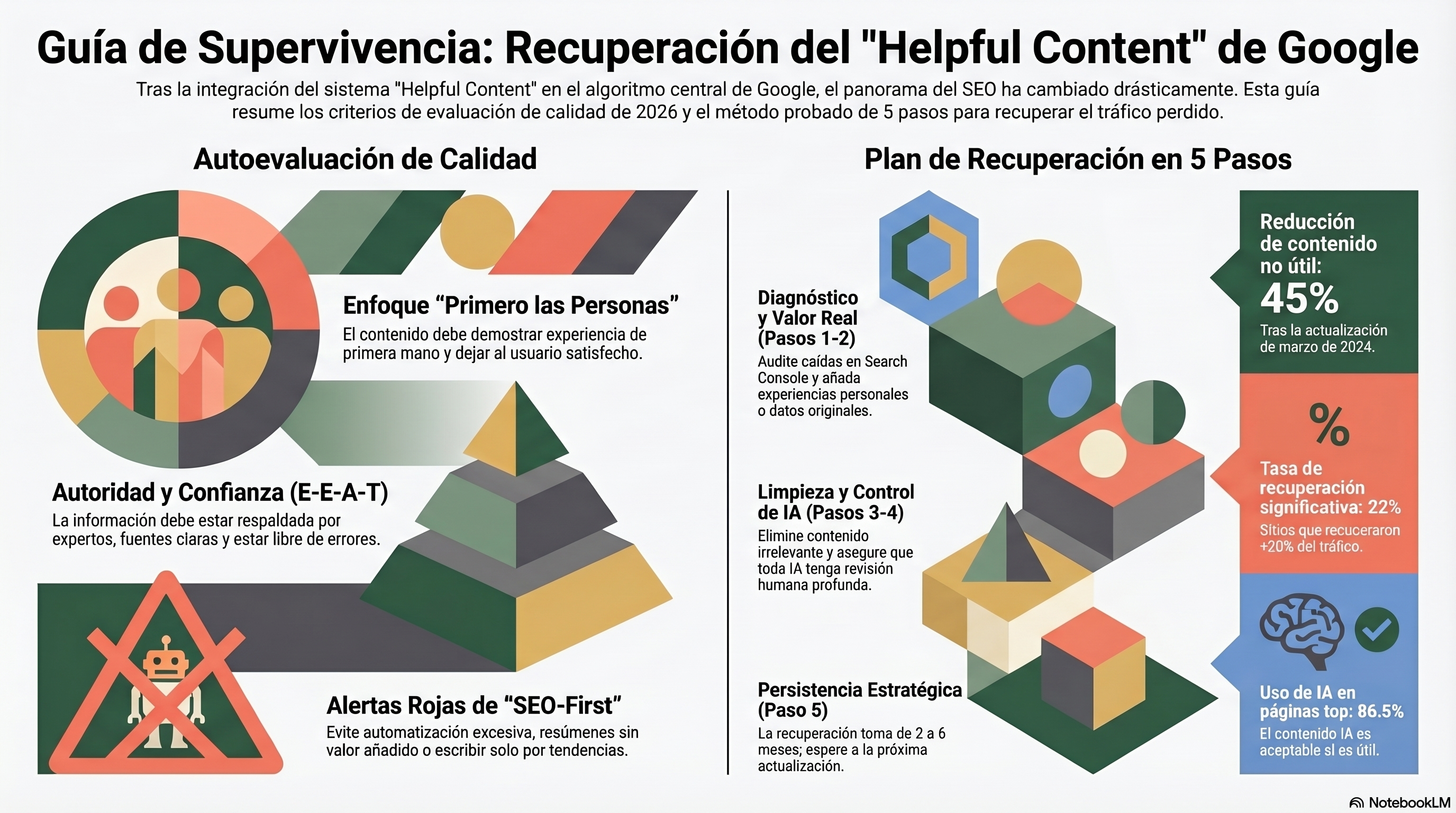 Lista de Autoevaluación de Contenido Útil — Infografía