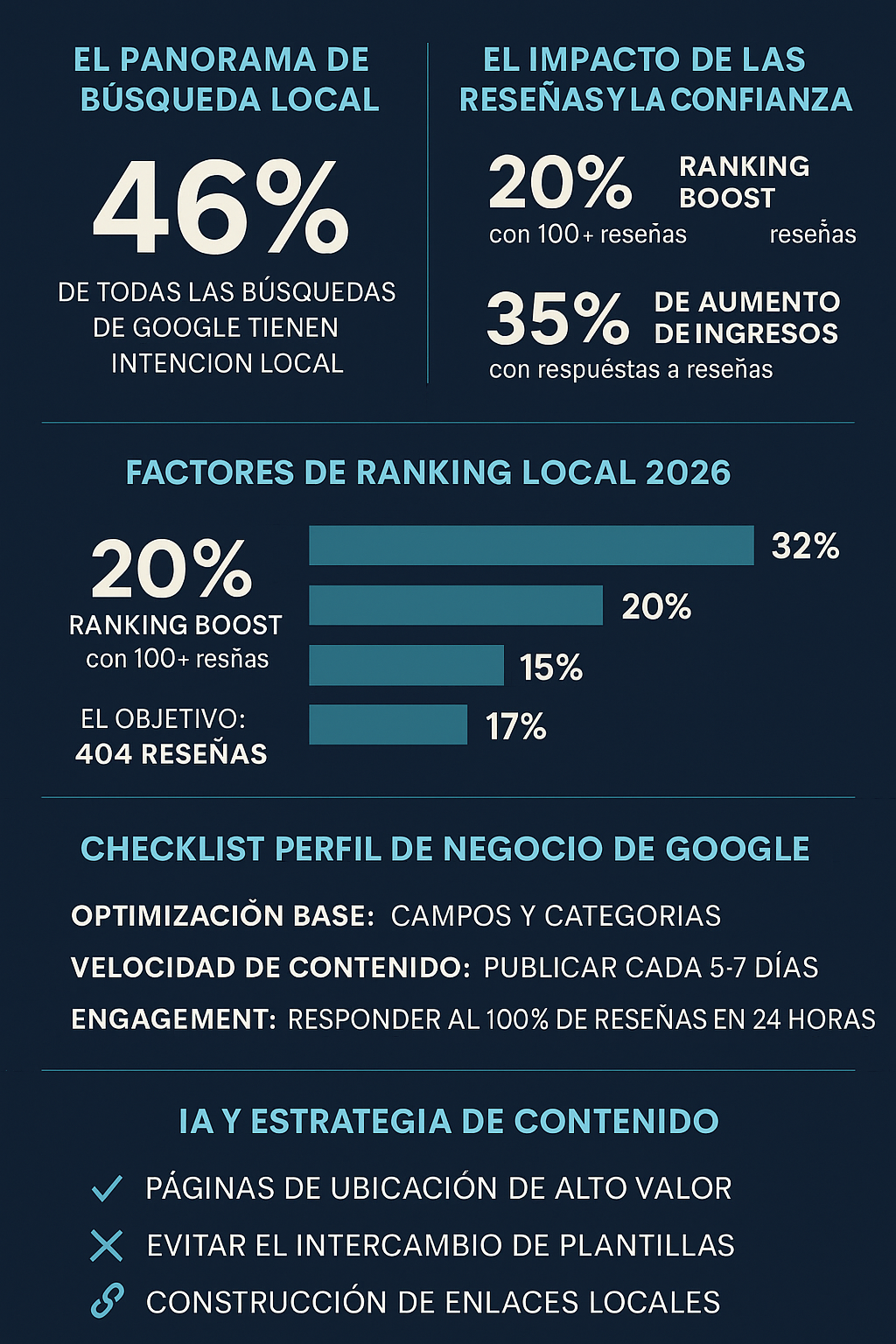 SEO Local + Contenido IA — Estadísticas y Estrategias Clave