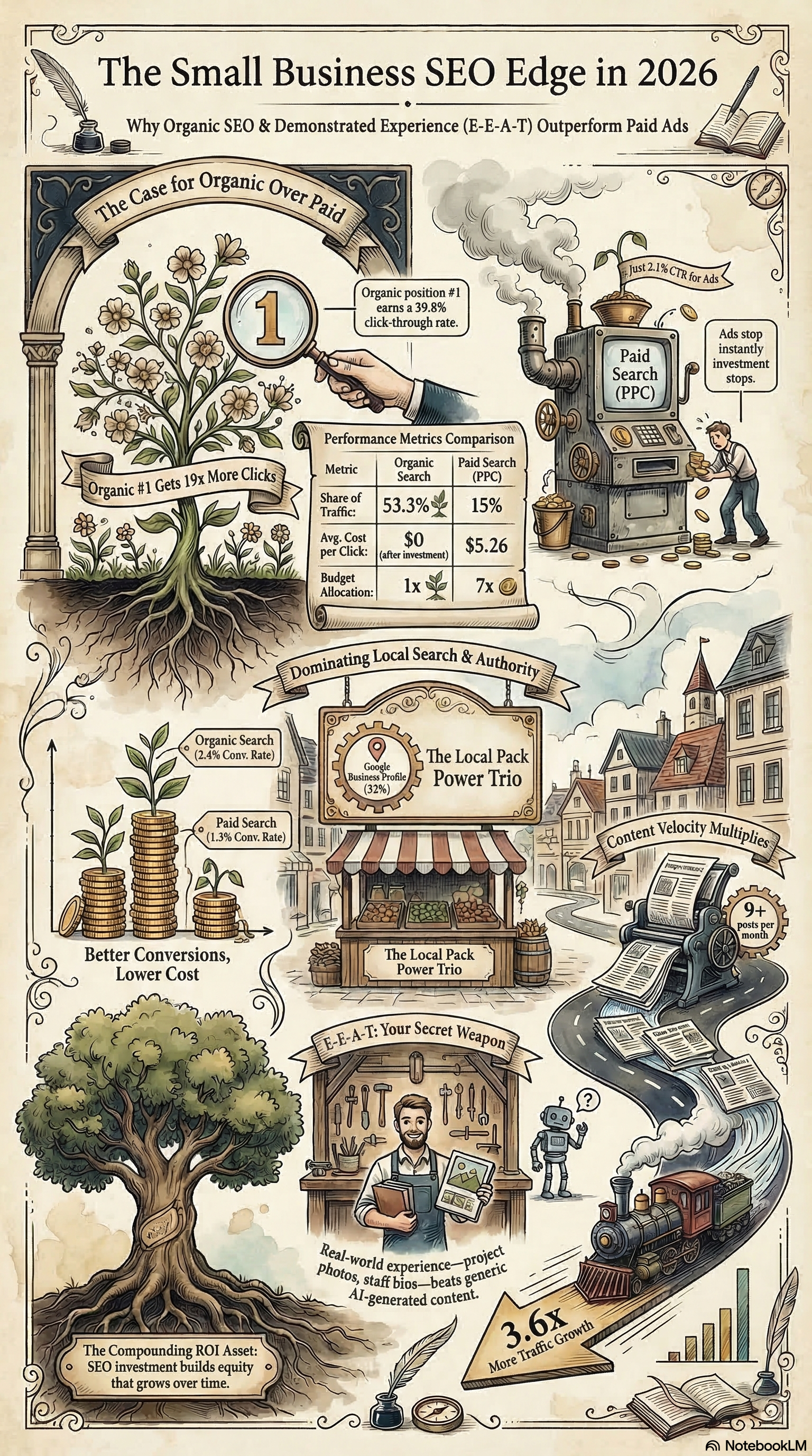 Content Strategy for Small Business SEO — Deep Dive Infographic