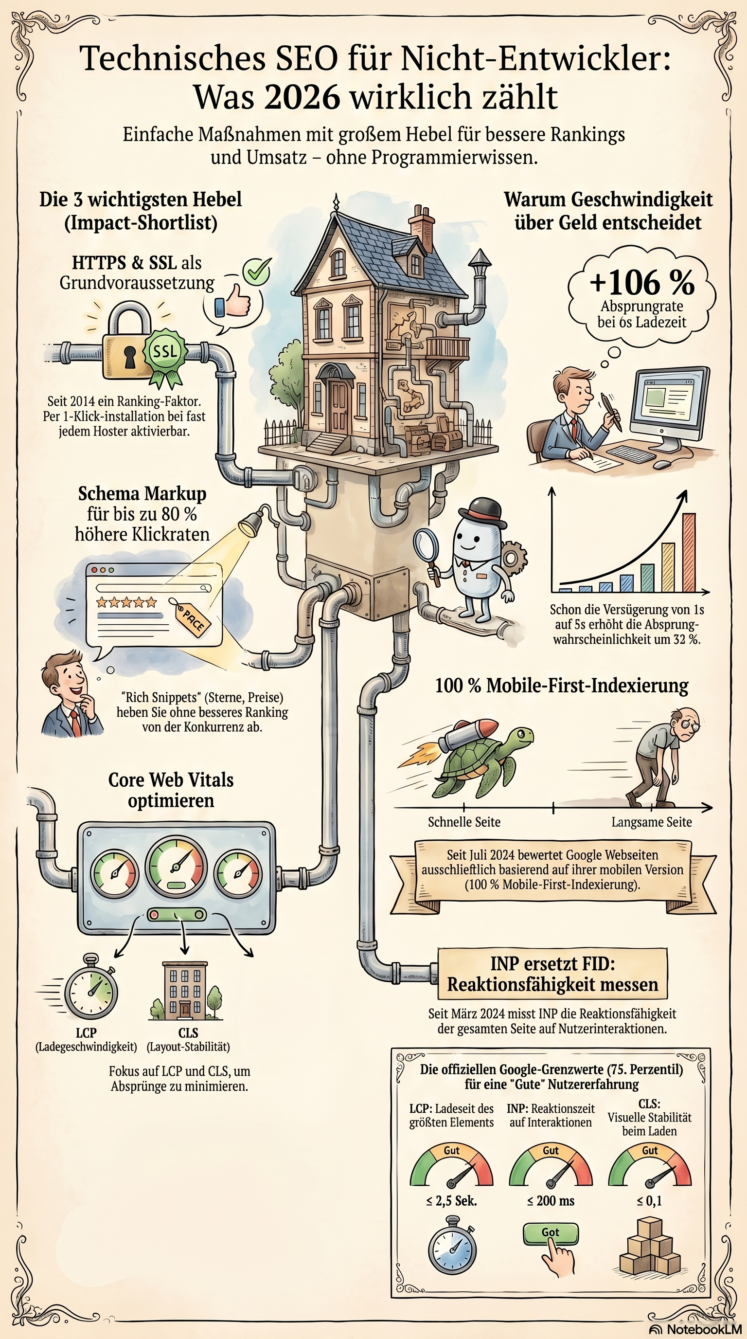 Technisches SEO — Core Web Vitals und Mobile-First-Grundlagen