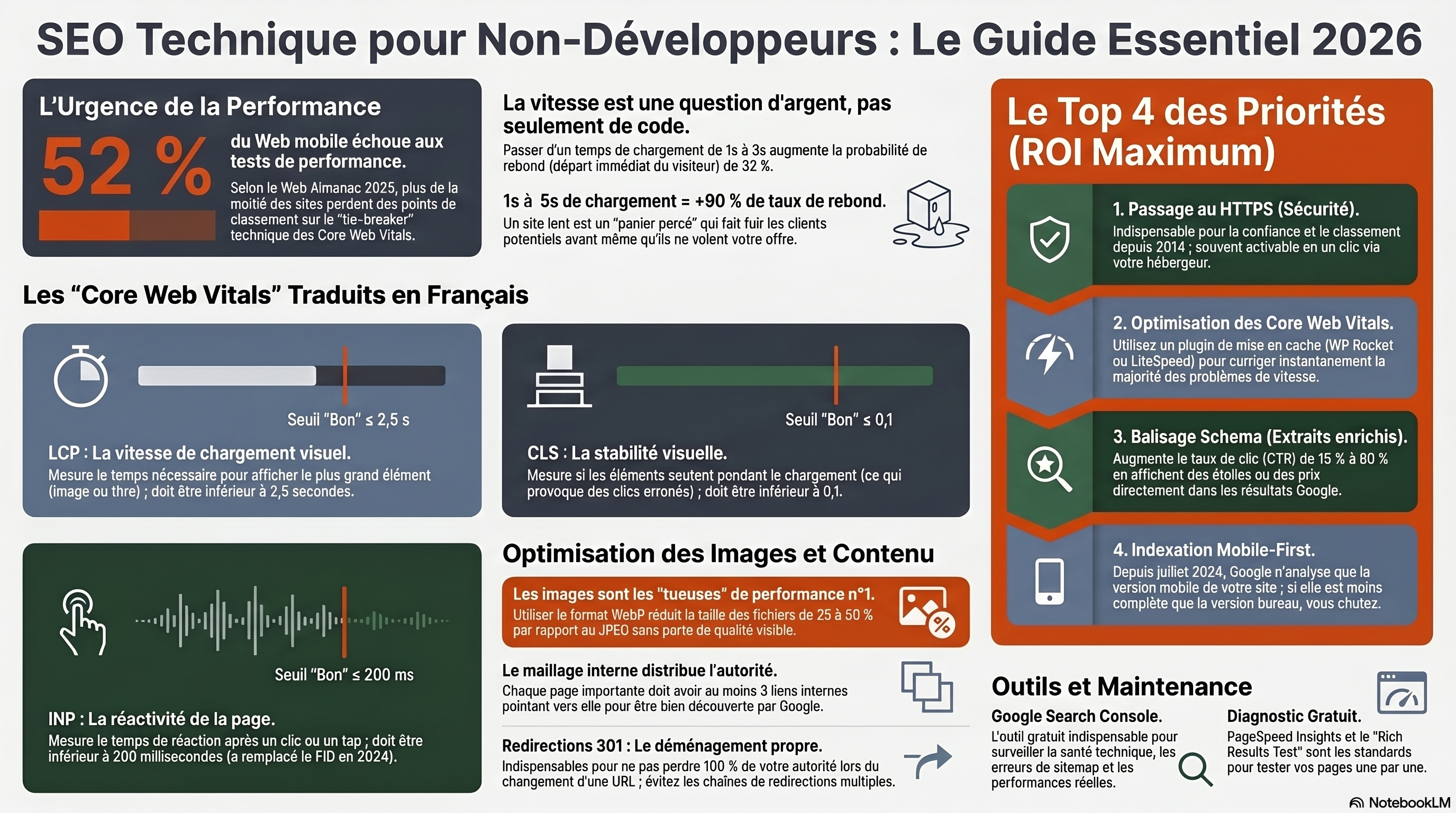 SEO Technique — Core Web Vitals et fondamentaux mobile-first