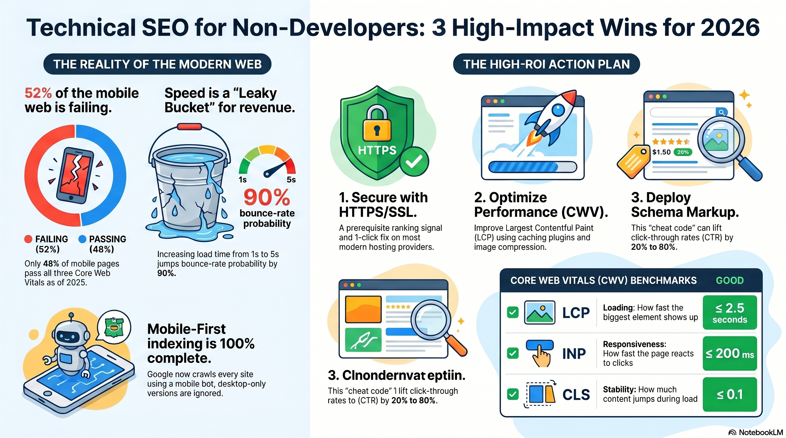 Technical SEO for Non-Developers — Visual Summary